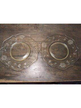 Lancaster Jubilee Yellow 8 ½” Luncheon Plate Set of 2